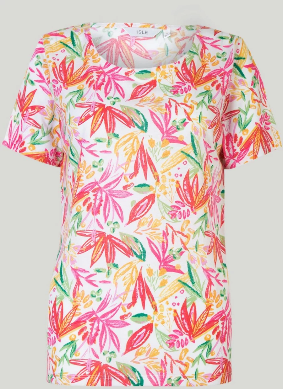 Isle Women's Graphic Print T-Shirt - Stylish Casual Tee for Everyday Wear