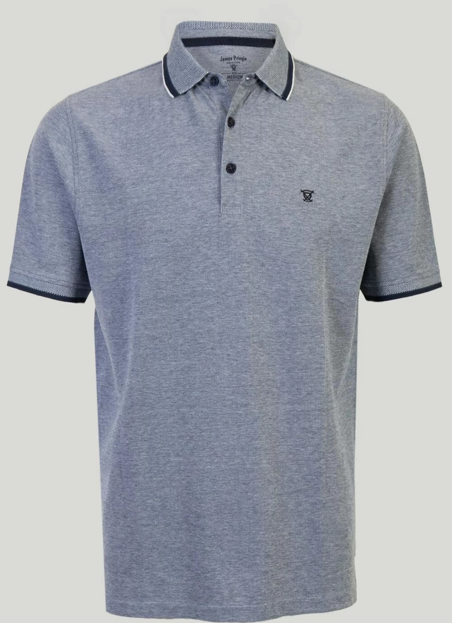 Men's Cotton Polo Shirt by James Pringle – Classic Comfort & Style