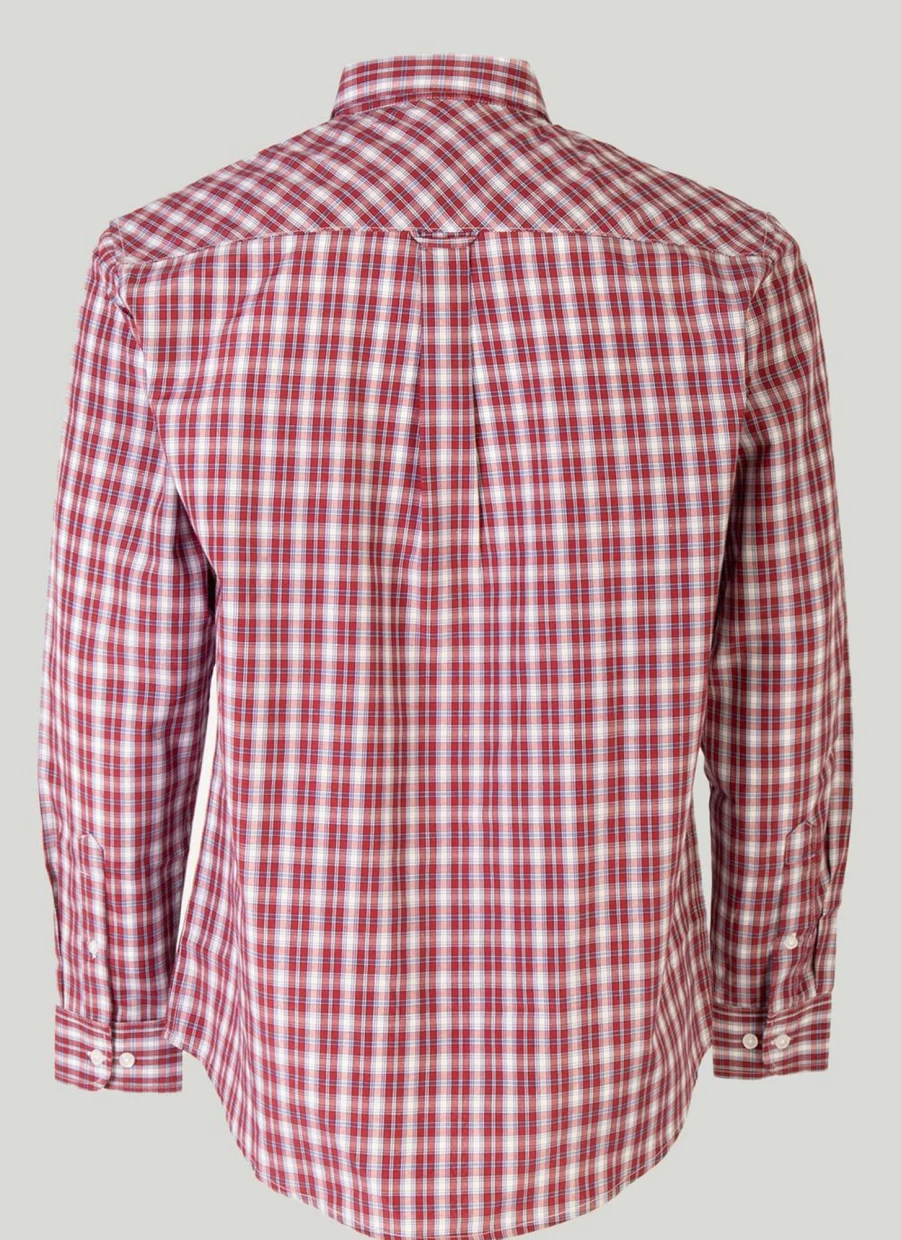 James Pringle Men's Long Sleeve Check Shirt - Classic Plaid Button-Up for Men