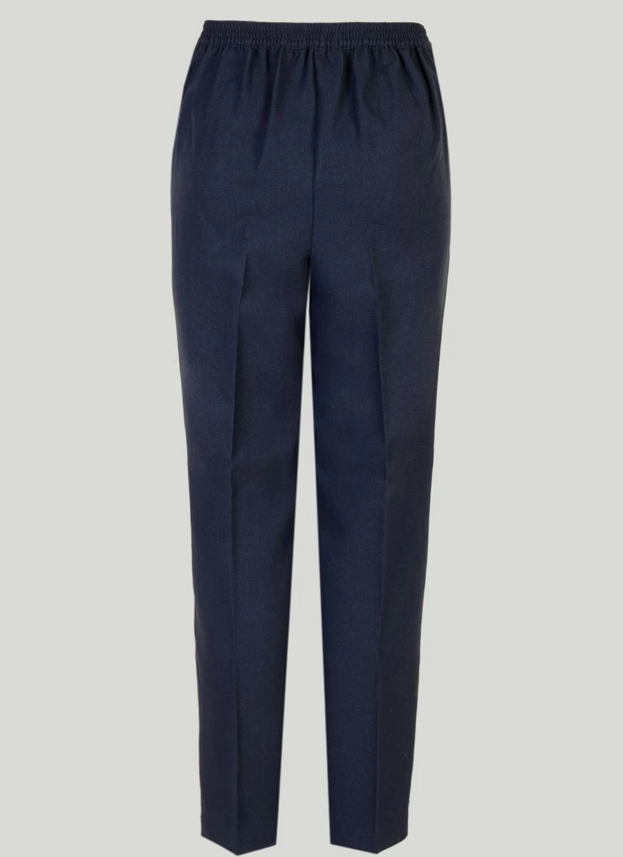 Honor Millburn Women's Classic High-Waist Trousers 27" - Elegant Formal Pants for Office & Business Wear