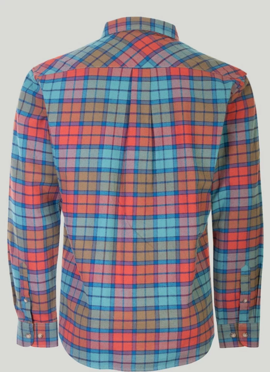 PG Field Men's Classic Long Sleeve Checkered Shirt - Stylish Plaid Button-Up for Men