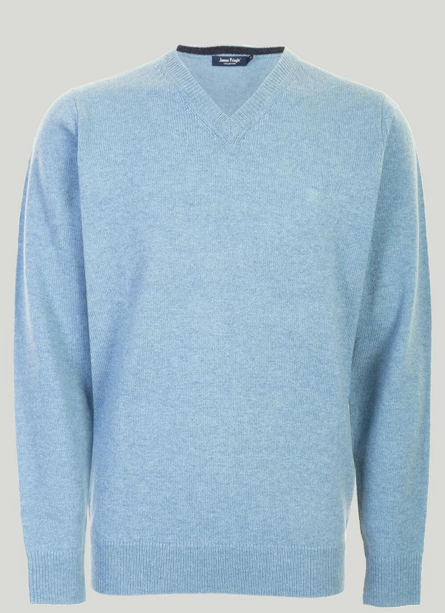 James Pringle Men's Machine Washable Lambswool Jumper - Soft Comfortable Knit Sweater
