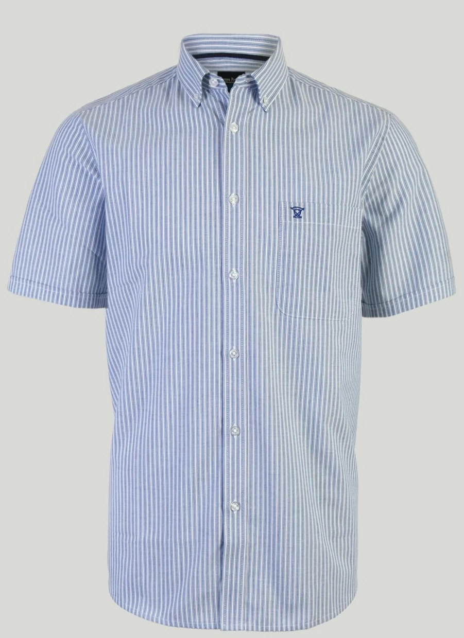 James Pringle Men's Oxford Stripe Shirt - Classic Striped Formal Wear for Men