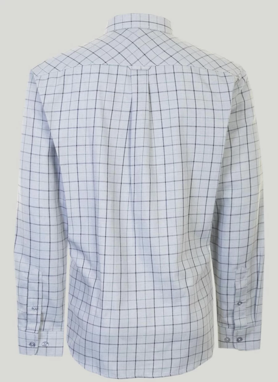 James Pringle Men's Classic Check Shirt - Premium Tartan Plaid Button-Down Shirt for Men