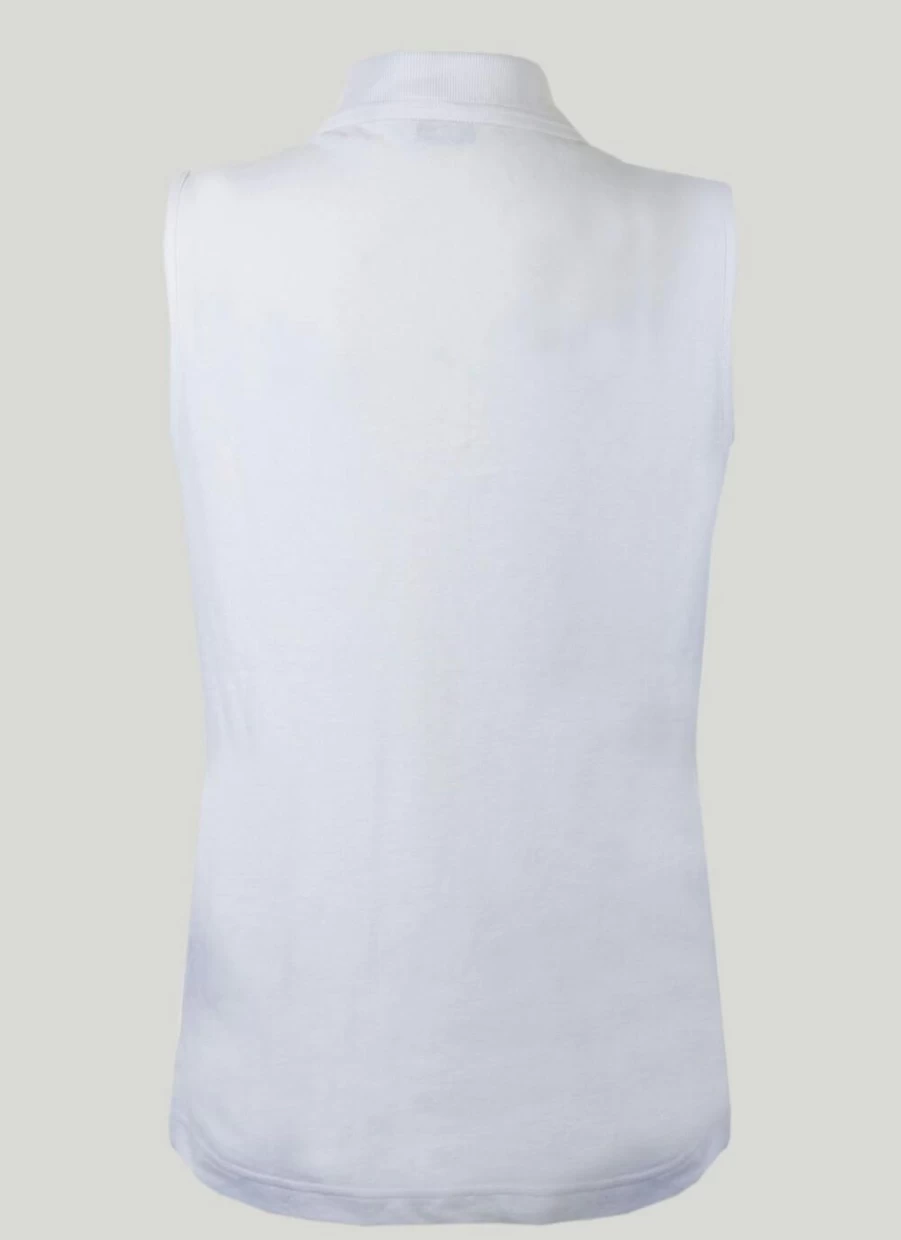 "Isle Women's Sleeveless Polo Shirt - Breathable Summer Top for Active Lifestyles"