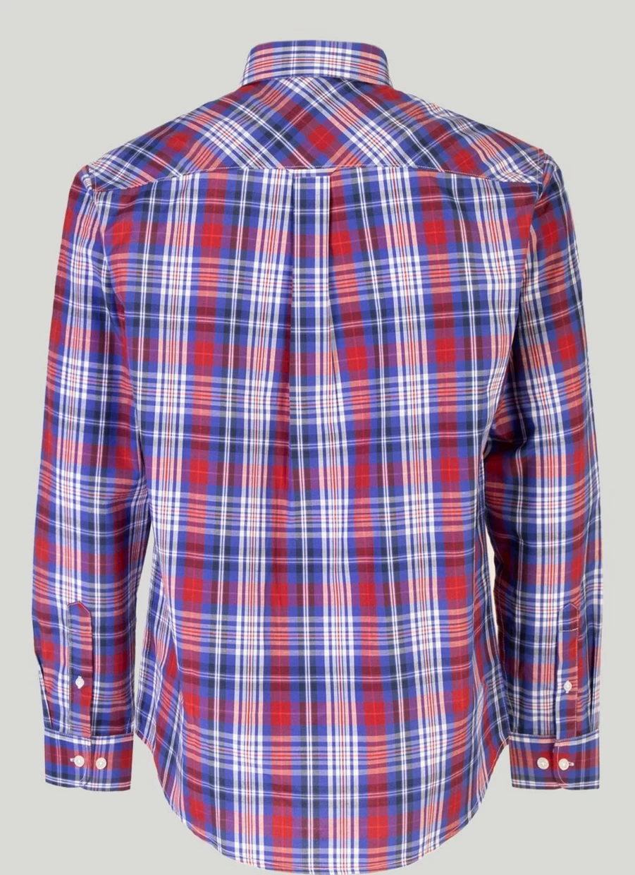 James Pringle Men's Long Sleeve Check Shirt - Classic Plaid Button-Up for Men