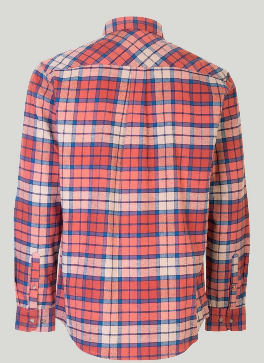 PG Field Men's Classic Long Sleeve Checkered Button-Down Shirt