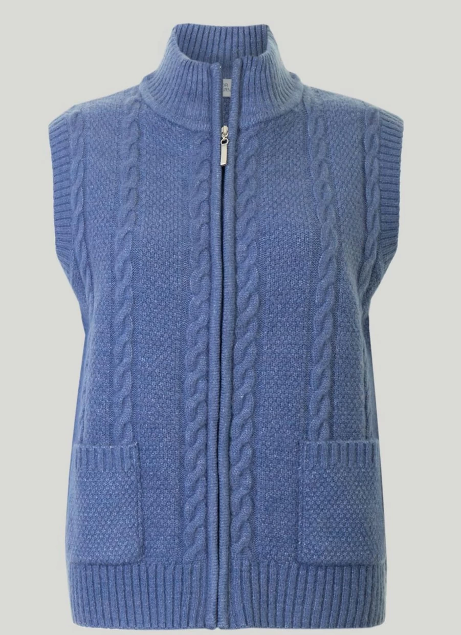 Honor Millburn Women's Zip Front Waistcoat - Stylish Casual Vest for Women