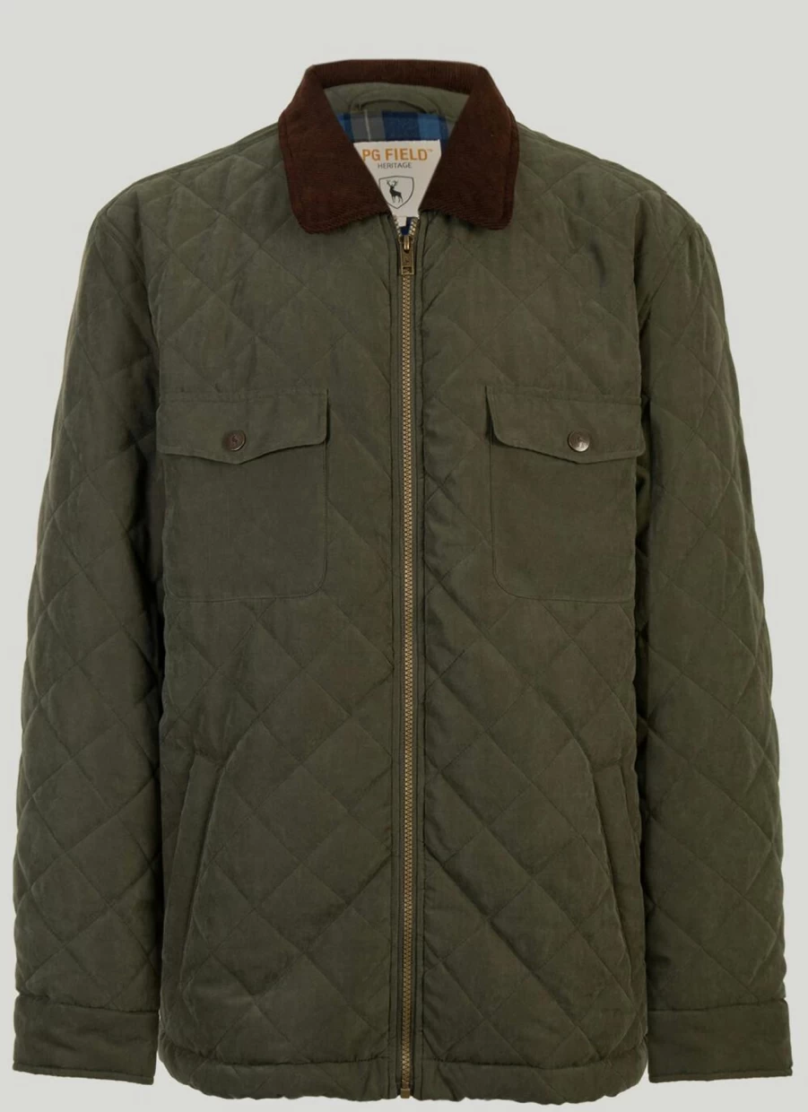 PG Field Men's Quilted Jacket - Lightweight, Stylish, and Durable Outerwear for Men