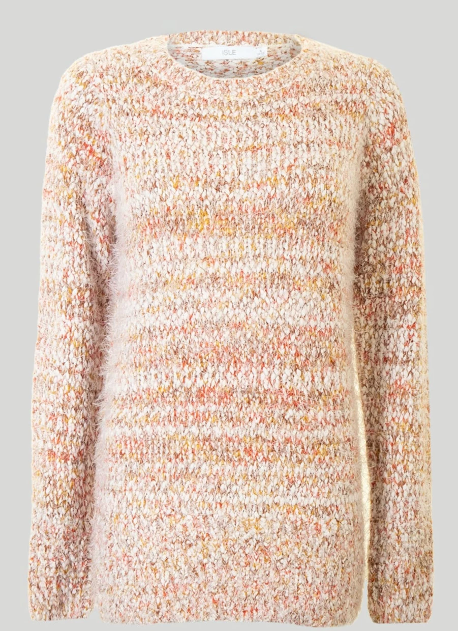 "Isle Women's Textured Knit Jumper - Soft Casual Pullover Sweater"