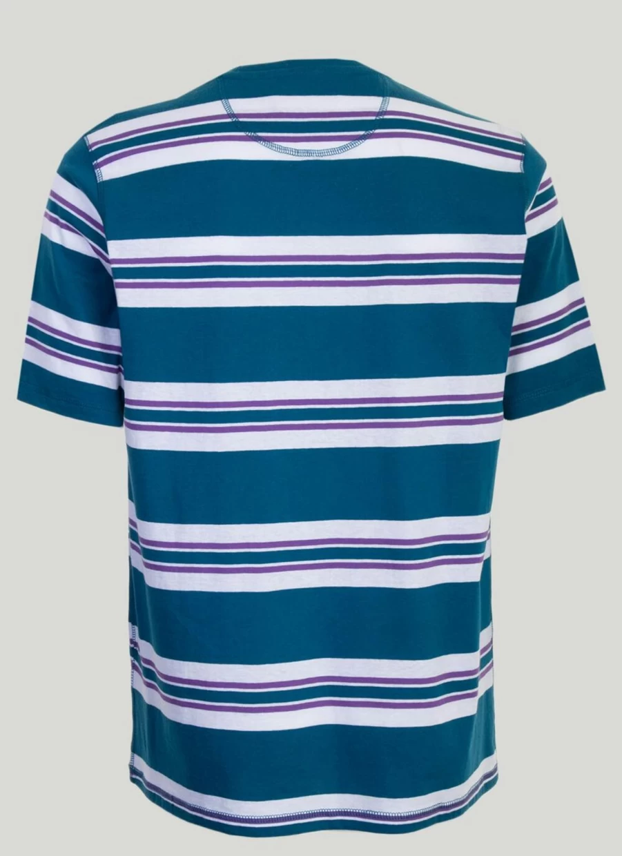 PG Field Men's Classic Stripe T-Shirt - Comfortable Cotton Tee for Casual Wear