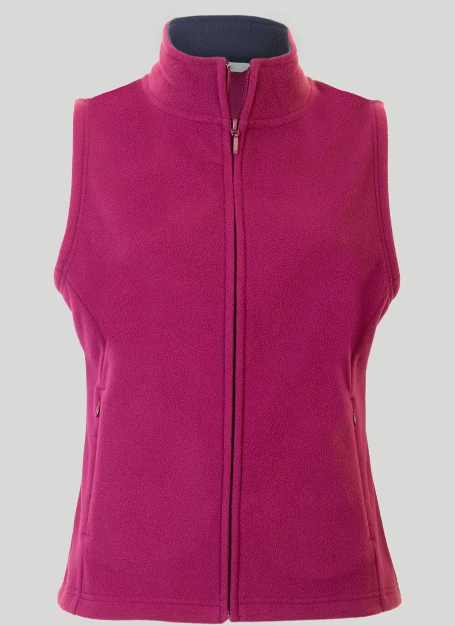 Isle Women's Fleece Gilet - Lightweight Warm Vest for Outdoor Activities