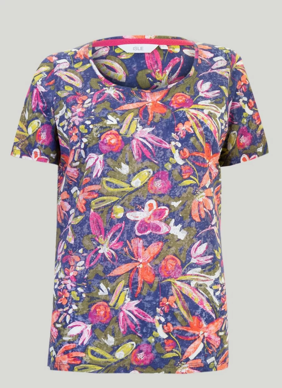 Isle Women's Graphic Print T-Shirt - Stylish Casual Tee for Everyday Wear