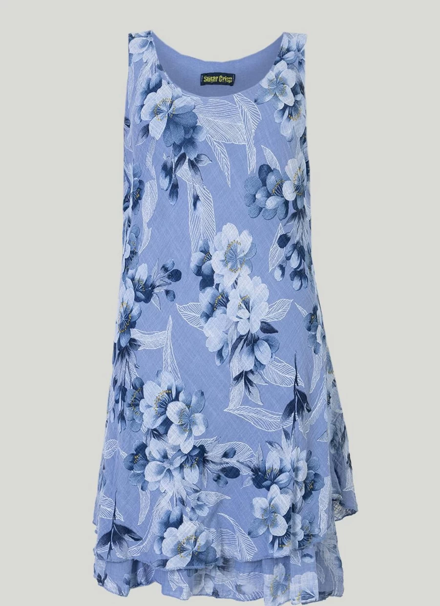 "Women's Floral Print Dress by Sugar Crisp - Stylish & Comfortable Summer Dress"