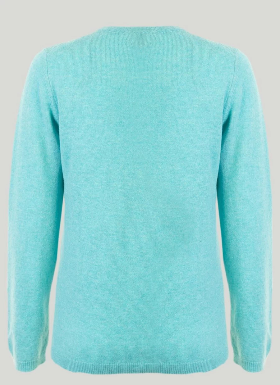 Gleneagles Women's Soft Cashmere Crew Neck Sweater - Luxurious Knit Jumper for Elegant Comfort