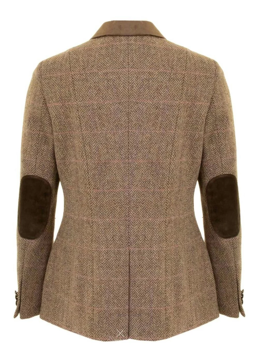 Women's Harris Tweed Jacket - Classic British Wool Blazer for Stylish Outfits