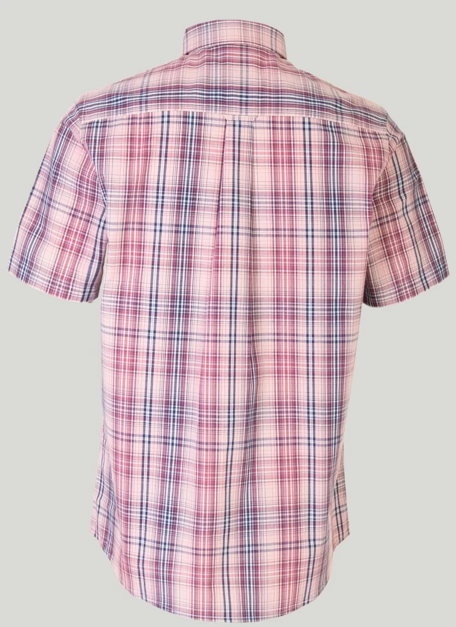 James Pringle Men's Classic Short Sleeve Cotton Shirt - Comfortable Casual Wear