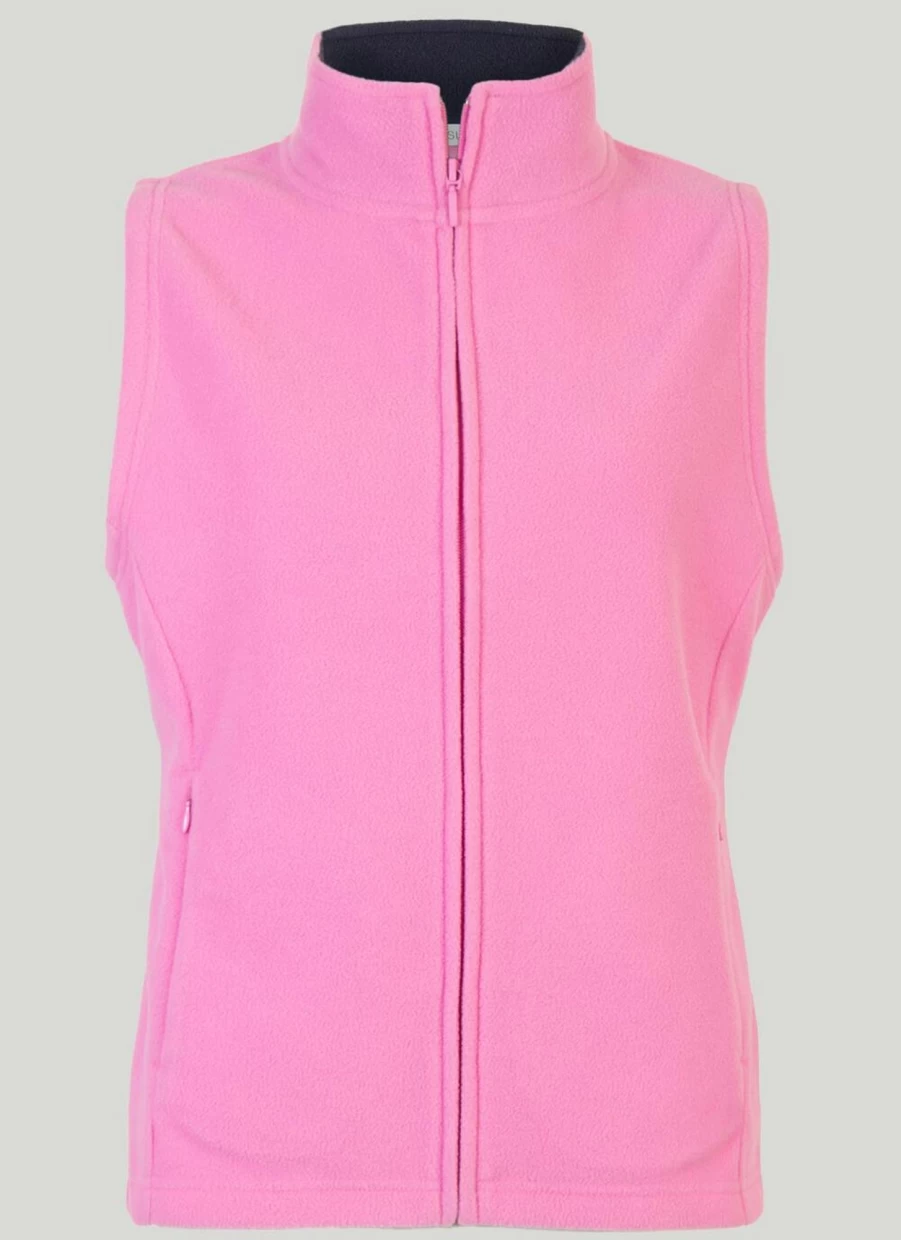 Isle Women's Fleece Gilet - Lightweight Warm Quilted Vest for Outdoor Activities