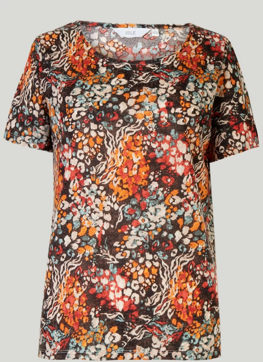 Isle Women's Graphic Print T-Shirt - Stylish Casual Tee for Everyday Wear