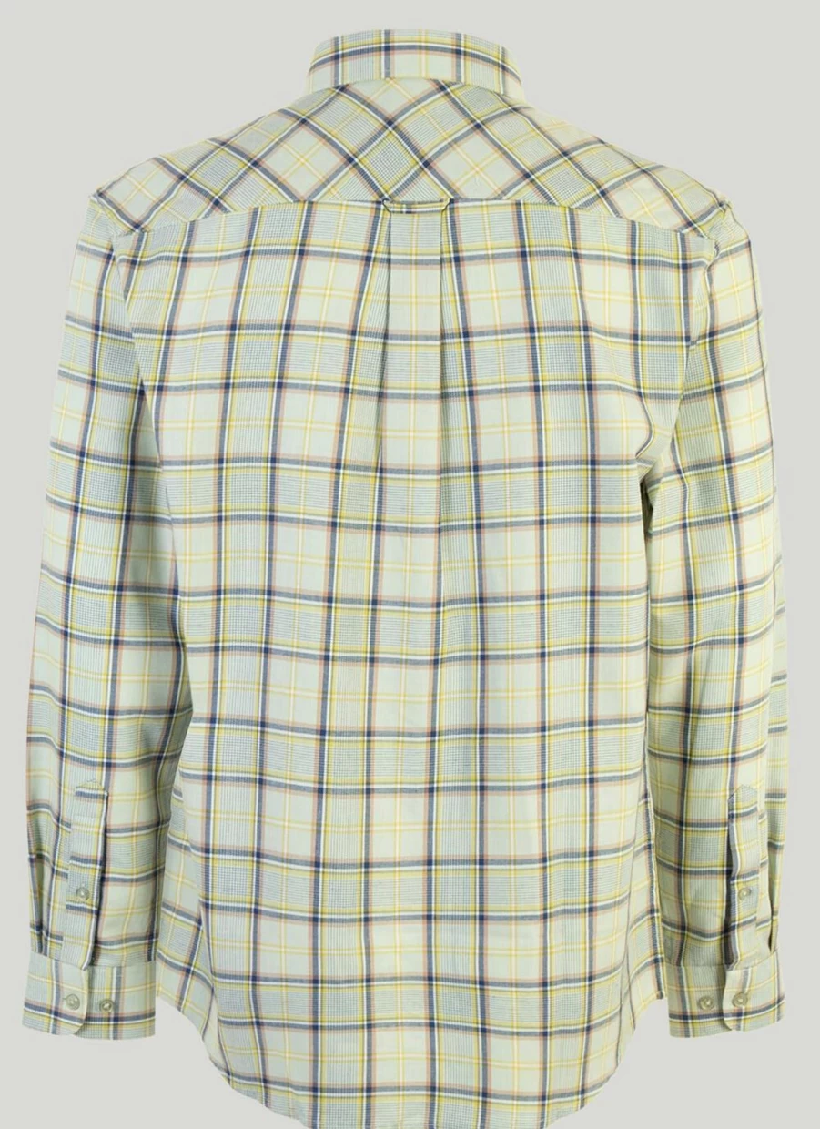 James Pringle Men's Long Sleeve Check Shirt - Classic Plaid Button-Up for Men