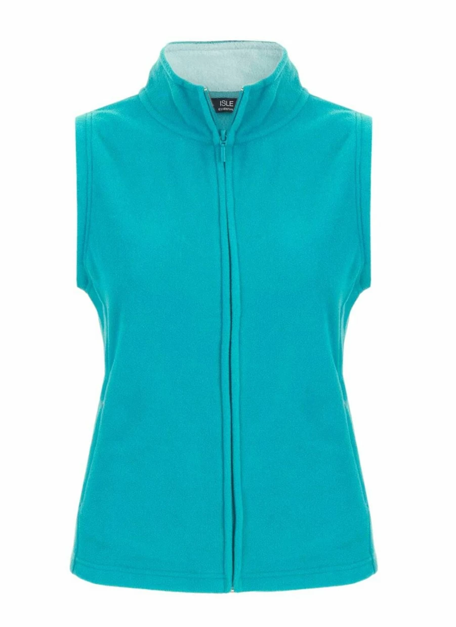Isle Women's Fleece Gilet - Lightweight Warm Vest for Outdoor Activities