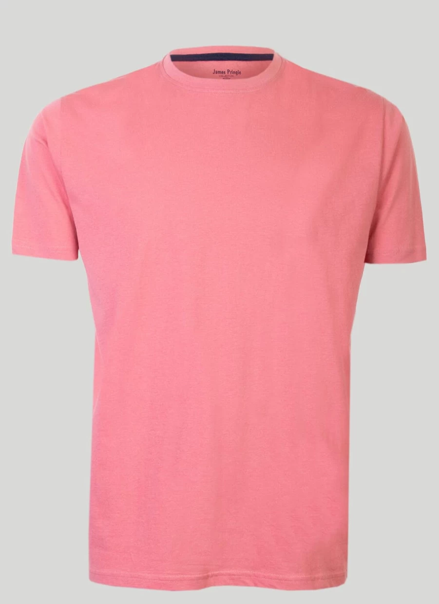James Pringle Men's Classic Crew Neck T-Shirt - Comfortable Cotton Casual Tee
