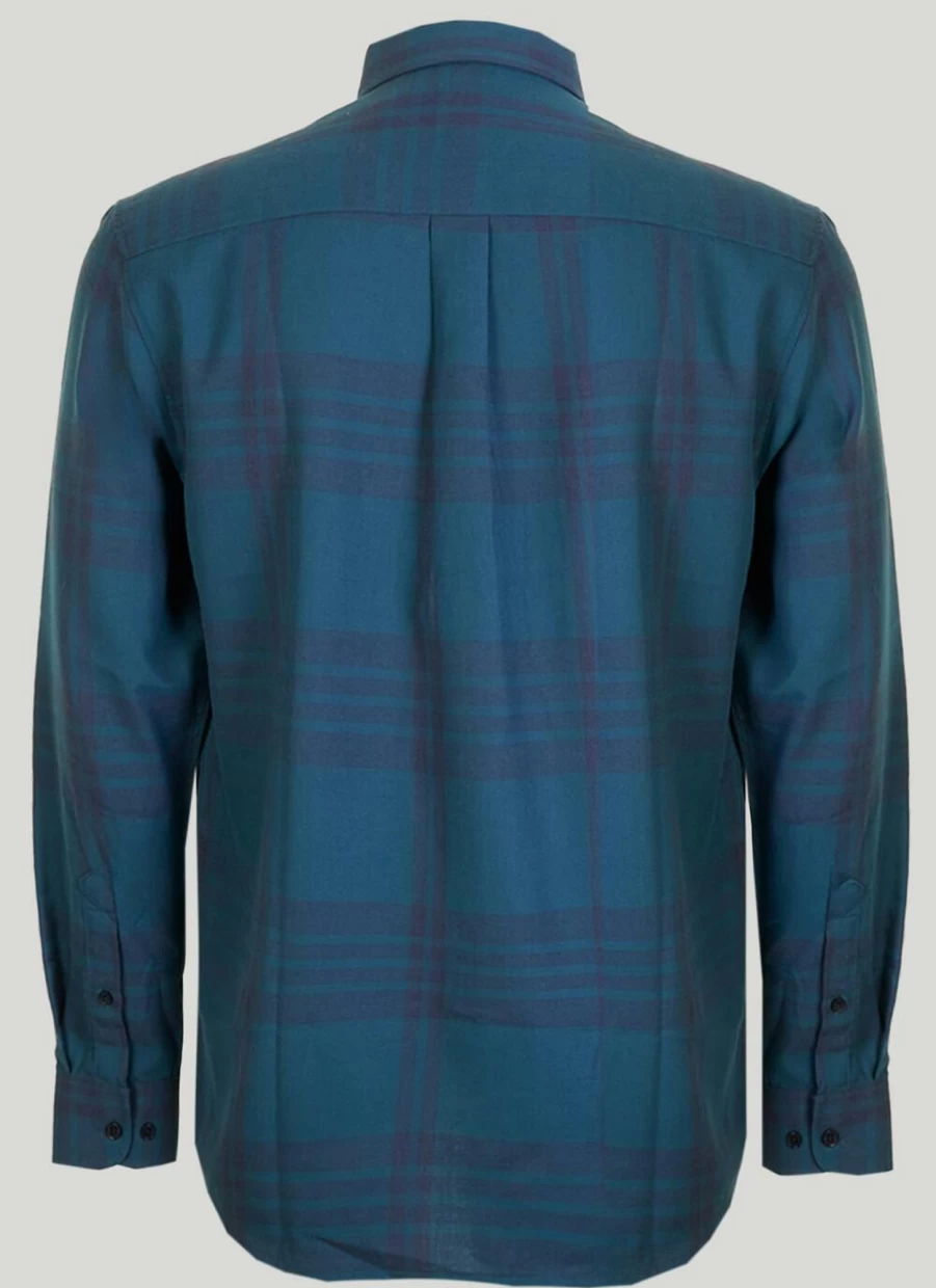 James Pringle Men's Long Sleeve Check Shirt - Classic Plaid Button-Up for Men
