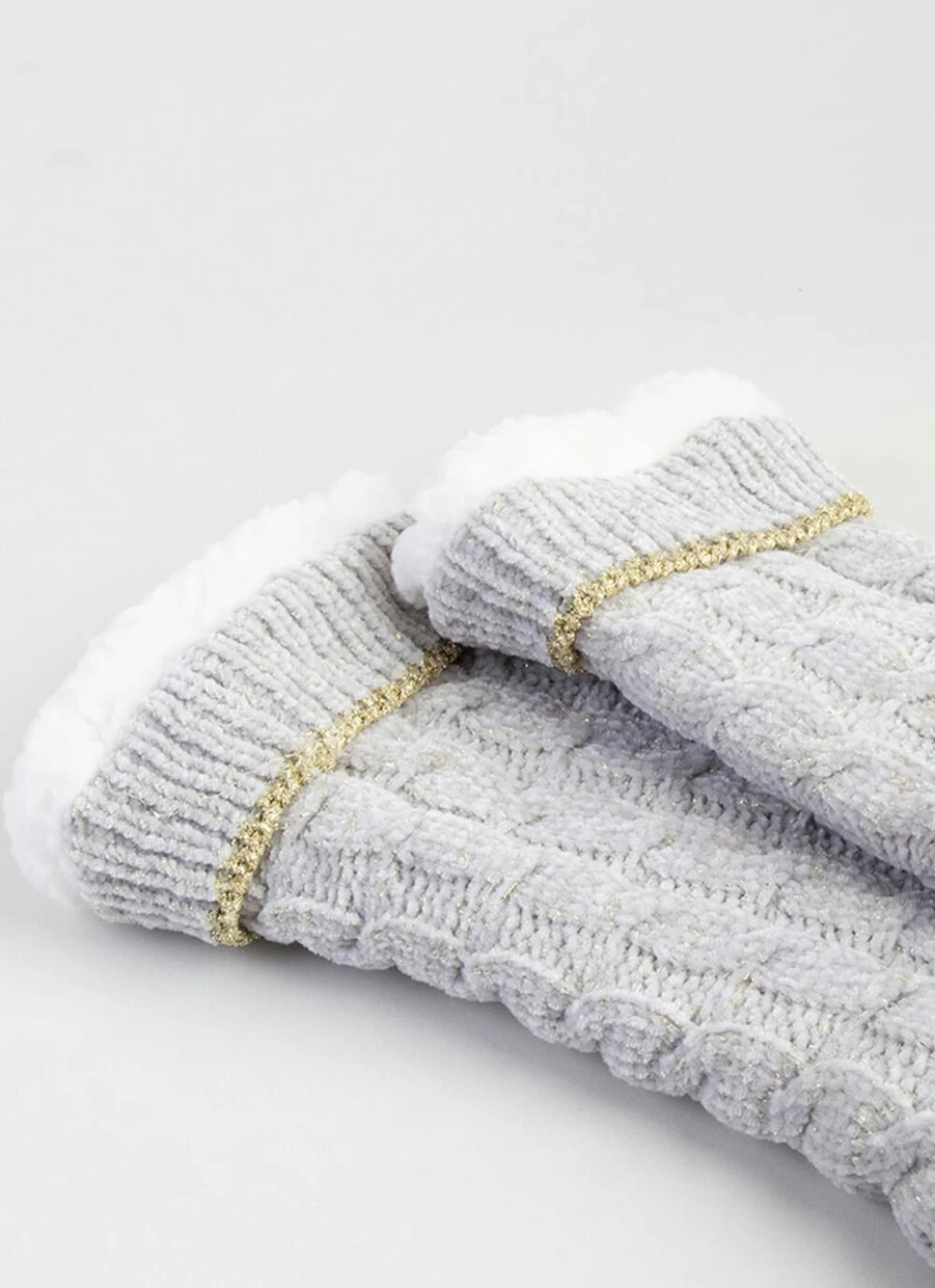 "Isle Women's Plush Chenille Slipper Socks - Cozy Non-Slip House Shoes"