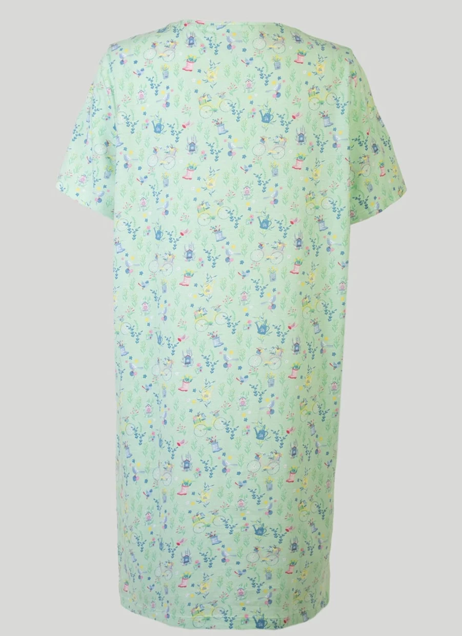 "Isle Women's Contrast Pocket Nightie - Stylish Comfort Sleepwear"