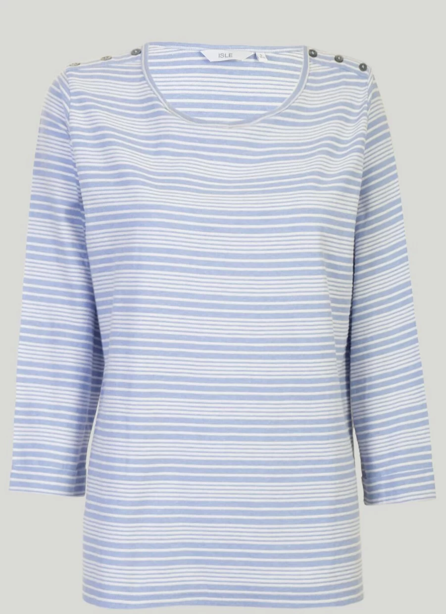 Isle Women's Stripe Top - Stylish Casual Striped Shirt for Women