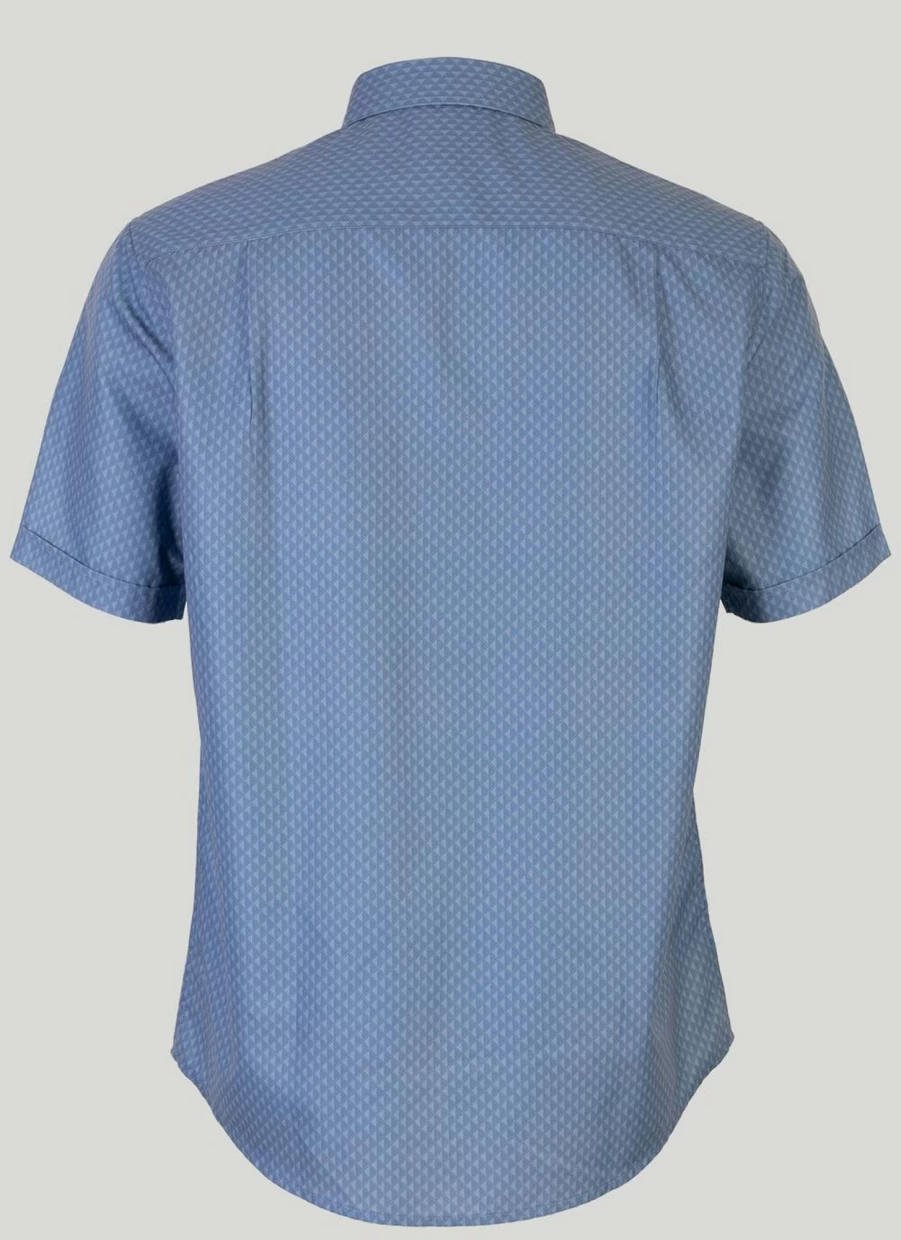 James Pringle Men's Short Sleeve Printed Casual Shirt