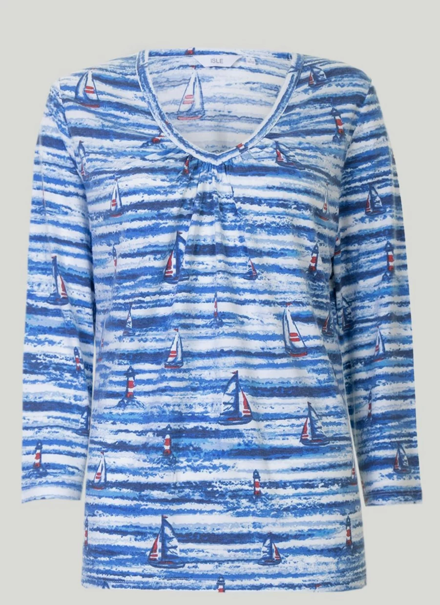 "Isle Women's V-Neck Top - Stylish Comfort for Everyday Wear"