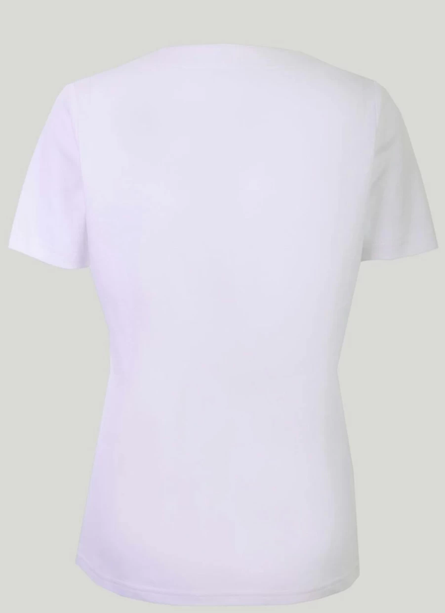 "Isle Women's Notch Neck T-Shirt - Stylish Casual Top for Everyday Wear"