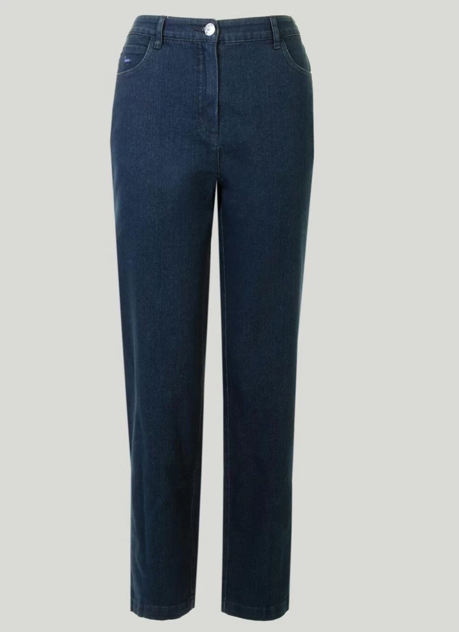"Country Rose Women's Denim Straight Leg Jeans - Classic Fit Comfortable Stretch"