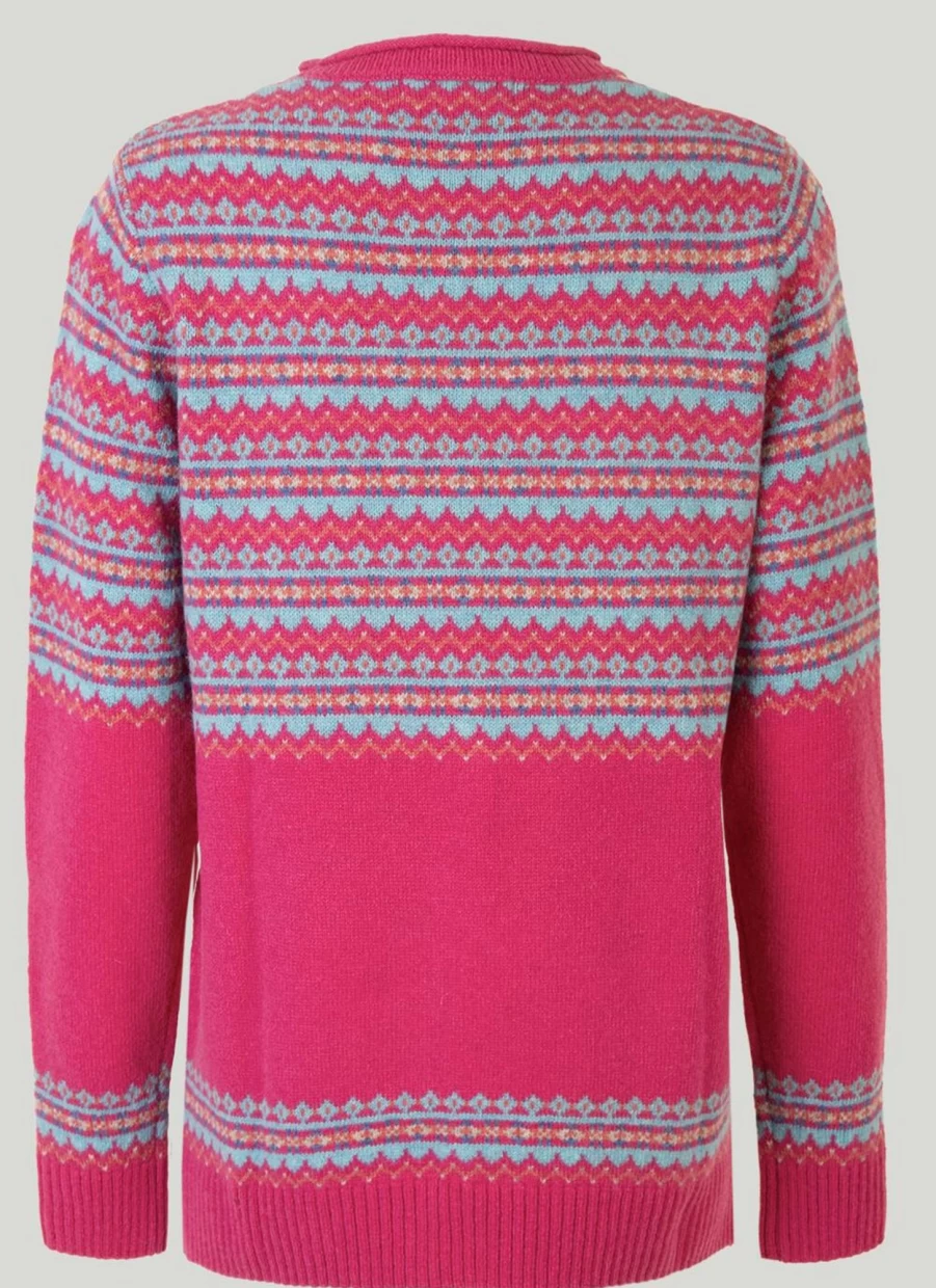 Isle Women's Lambswool Fairisle Yoke Knit Jumper