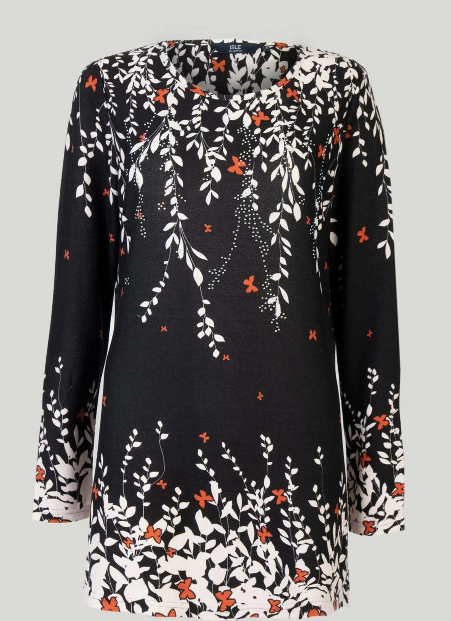 Isle Women's Fashion Printed Top - Stylish & Comfortable Blouse for Everyday Wear