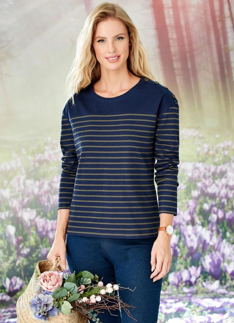 Isle Women's Stripe Top - Stylish Casual Striped Shirt for Women