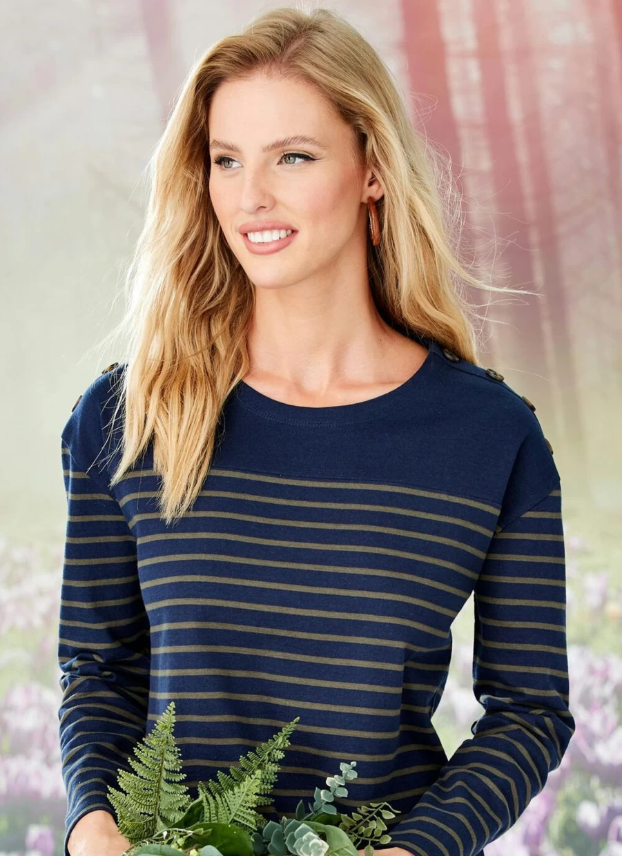 Isle Women's Stripe Top - Stylish Casual Striped Shirt for Women