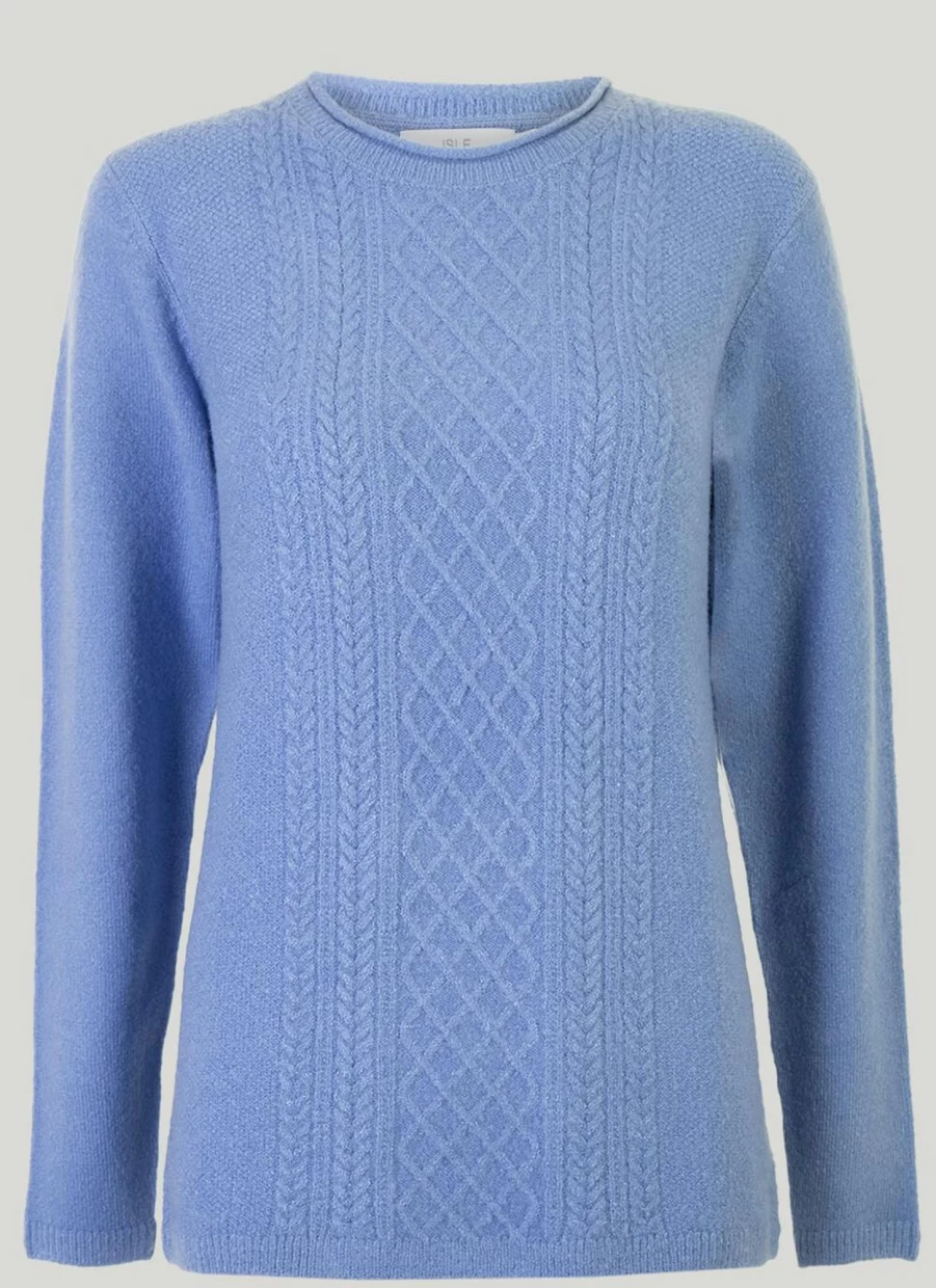 Isle Women's Cable Jumper - Soft Knit Sweater for Stylish Comfort