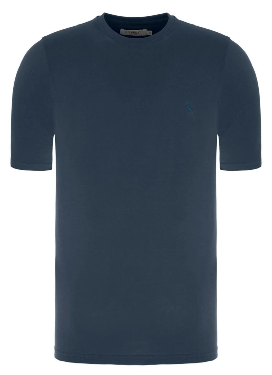 PG FIELD Men's Classic Crew Neck T-Shirt - Comfortable Cotton Tee for Casual Wear