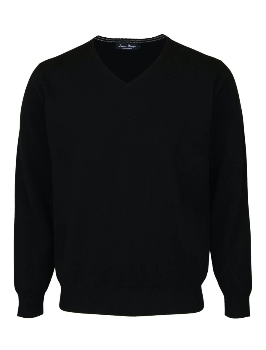 Lochmere Men's Cashmere V-Neck Sweater – Premium Soft Knit Jumper for Men